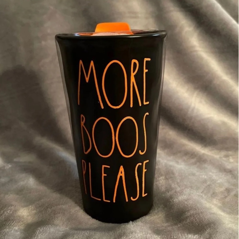 Rae Dunn MORE BOOS PLEASE travel mug